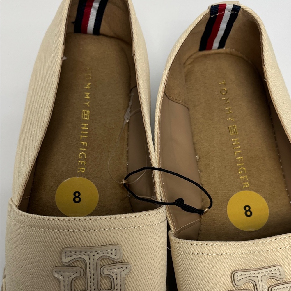 Tommy Hilfiger Cream Slip-On Loafers for Men - Picture 3 of 4